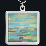 Collar Plateado Campo Fragmentado I<br><div class="desc">Decoración del hogar</div>