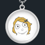 Collar Plateado Cara amarilla rubia Meme de la rabia del pelo de<br><div class="desc">Sobre este meme: Los "tebeos de la rabia" son una colección cada vez mayor de tebeos que proliferen los Web site generados contenido del usuario tales como reddit, 4chan, y 9gag, entre otros, que consisten en un sistema básico de caracteres fundamentales tontos y divertidos, o las "caras de la rabia,...</div>