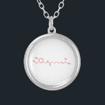 Collar Plateado Chili Capsaicin Fórmula Química Molecular<br><div class="desc">Molécula de Chili Capsaicin ~ Compuesto Orgánico de Fórmula Estructural Química Skeletal. Globe Trotters se especializa en imágenes idiosincrásicas de todo el mundo. Aquí encontrará tarjetas de felicitación únicas,  postales,  Posters,  Mousepads y más.</div>