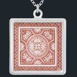 Collar Plateado Cinnabar Woodblock IV<br><div class="desc">Decoración del hogar</div>