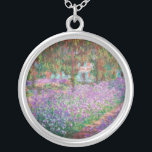 Collar Plateado Claude Monet - El jardín del artista en Giverny<br><div class="desc">El jardín del artista en Giverny / Le Jardin de l'artiste a Giverny - Claude Monet,  1900</div>