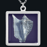 Collar Plateado Colas de añil I<br><div class="desc">Vida marina</div>