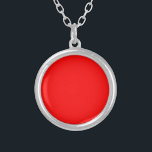 Collar Plateado Color rojo sólido | Clásica | Elegante | Trendy<br><div class="desc">Color rojo sólido | Clásica | Elegante | Trendy | Elegante</div>
