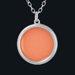 Collar Plateado Color sólido coral neón | Clásica<br><div class="desc">Neon Coral - Presenta el encanto eterno del diseño de color sólido: una fascinante mezcla de forma clásica y elegante sencillez. Este diseño es una celebración del poder y la belleza que se encuentran en un solo tono impactante. El diseño de color sólido, exuberante sofisticación, abarca la esencia del minimalismo,...</div>
