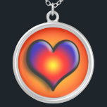COLLAR PLATEADO COLORIDO CORAZÓN<br><div class="desc">Corazones coloridos y vibrantes</div>