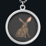 Collar Plateado Conejo 4<br><div class="desc">Conejo lindo pintado a mano.</div>