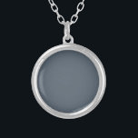 Collar Plateado Coral negro (color sólido)<br><div class="desc">Coral negro (color sólido)</div>