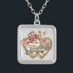 Collar Plateado Corazones dobles de la tecla Rosa<br><div class="desc">Rosa Key Doble Corazón collar, Corazón vestido, Corazón camisetas, San Valentín regalos del Ilustracion ArtMuvz. Camiseta de Corazón, regalos Día de San Valentín y ropa.PARA PERSONALIZAR, agregar tu nombre o agregar texto en su lugar. ¡Prepárate para el Día de San Valentín con nuestros regalos festivos y ropa romántica! No importa...</div>