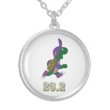 Corredora de tortugas maratón en morado