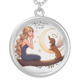 Collar Plateado Dachshund Remembriant