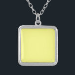 Collar Plateado Diseñador personalizado de color amarillo<br><div class="desc">Diseñador personalizado de color amarillo</div>