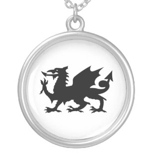 Collar Plateado Dragón galés
