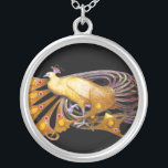 COLLAR PLATEADO ELEGANTE PICOR EN AMARILLO Y NEGRO<br><div class="desc">Diseño colorido y elegante con brillantes piedras en 3D Diseño gráfico digital de Bulgan Lumini . Parte de la nueva colección ARCADIA .</div>