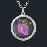 Collar Plateado *~* Estrella Purpurina de Crístales Cósmicos Dust<br><div class="desc">(buscar artículos similares en AP40) * Energy Enhanced BOHO PASTEL PURPLE , VIOLET , DEEP MAGENTA CELESTIAL CRISTALES UNIVERSOS CÓSMICOS con ESTRELLAS PURPURINAS ORO y POLVO MAGICAL DE ESTRELLA DE ORO espumoso. Este diseño de cristal feliz se encuentra en un cielo nocturno azul oscuro morado y color de agua rosa...</div>