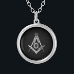 Collar Plateado Freemason (negro)<br><div class="desc">Freemason (negro)</div>