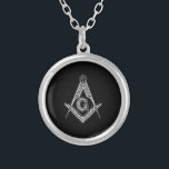 Collar Plateado Freemason (negro)<br><div class="desc">Freemason (negro)</div>