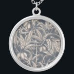 Collar Plateado Frutas y flores de vintage<br><div class="desc">Floral</div>