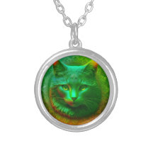 Gato De Fantasía Frente Al Escudo