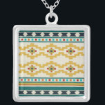 Collar Plateado Geometría del Suroeste III<br><div class="desc">Estampados</div>