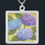 Collar Plateado Hydrangeas de primavera<br><div class="desc">Floral</div>