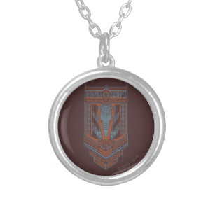Collar Plateado Icono del escudo de los enanos de Ironhill