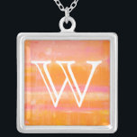 Collar Plateado Inicial | Cielo caribeño<br><div class="desc">Decoración del hogar</div>