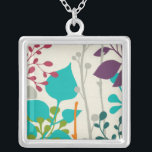 Collar Plateado Jardín de Metro III<br><div class="desc">Floral</div>