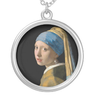 Collar Plateado Johannes Vermeer, Chica de Pearl Earring