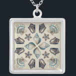 Collar Plateado Kaleidoscope I costero<br><div class="desc">Vida marina</div>