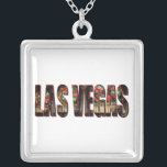 Collar Plateado Las Vegas Slots/Bachelorette<br><div class="desc">Collar de texto de Las Vegas Slots</div>