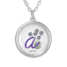 Letra "A" flor acuosa inicial