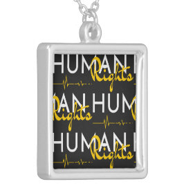 Collar Plateado Línea de vida de los Derechos Humanos