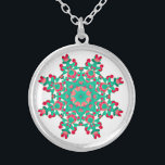 Collar Plateado Mandala calmante del *~* - energía curativa vía<br><div class="desc">Como un curador espiritual de la energía de la distancia profesional desde 2001, I, Ana Rosa, ha aprendido, convertido y utilizado el poder de la intención curativa de la energía. Toda mi JOYERÍA CON LA INTENCIÓN (r) lleva la energía curativa de la manifestación positiva. Este collar curativo de la mandala...</div>