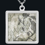 Collar Plateado Mariposas árabes II<br><div class="desc">Mariposas e insectos</div>