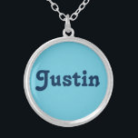 Collar Plateado Necklace Justin<br><div class="desc">Necklace Justin</div>