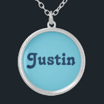 Collar Plateado Necklace Justin<br><div class="desc">Necklace Justin</div>