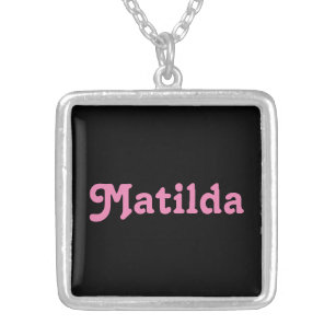Collar Plateado Necklace Matilda