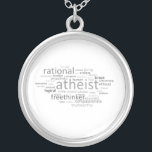 Collar Plateado Nube atea<br><div class="desc">Para más bién esto,  visita 

 ¡y hojee los centenares de freethought y los diseños relacionados ateísmo-relacionados en millares de productos adaptables! 
  

 

 

 

  
 …</div>