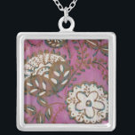 Collar Plateado Ornamento radiante I<br><div class="desc">Floral</div>