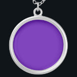 Collar Plateado Púrpura 5300A6<br><div class="desc">Una bonito azul-violeta de color morado oscuro.</div>
