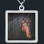 Collar Plateado Retrato de caballo VII<br><div class="desc">Animales</div>