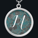 Collar Plateado Rosa Verde azulado negro Boda gótica elegante<br><div class="desc">Elegantes bandas verde azuladas y negras de invitación a la boda de rosa son encantadoras con un oscuro aspecto de boda gótico. ¡Perfecto para tu papelería nupcial con este hermoso diseño!</div>