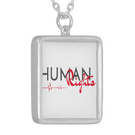 Collar Plateado Salvamento de los derechos humanos