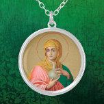 Collar Plateado Santa María Magdalena como Myrrhbearer (Det.; ORX<br><div class="desc">En la Ortodoxia Oriental, Santa María Magdalena nunca fue mezclada con Santa María de Bethany, hermana de SS. Marta y Lázaro, ni con la "mujer pecadora" que nombra a Jesús en Lucas 7:36-50. Por lo tanto, no se la consideraba ni se la consideraba una prostituta reformada. En cambio, fue celebrada...</div>