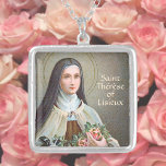 Collar Plateado Santa Teresa de Lisieux la Flor Pequeña (BJE 01)<br><div class="desc">Conocida afectuosamente como "La Flor Pequeña", San Térèse de Lisieux (1873-1897), canonizada en 1925, es uno de los santos más queridos de la Iglesia Católica. Thérèse, la más joven de los hijos de Martin, nació en una devota familia francesa: ambos padres Louis (1823-1894) y Zélie Martin (1831-1877) son venerados como...</div>