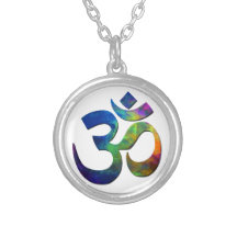 Símbolos de Yoga Om coloridos