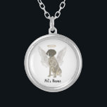 Collar Plateado Simpatía de punteros en Alemania blanca y en el hí<br><div class="desc">Hay algunos que traen una luz tan grande al mundo, que aun después de que se hayan ido, su luz permanece. Deje que un collar dulce le traiga consuelo a su corazón pesado mientras se toma un momento para recordar su amado hígado y su puntero de corcho blanco alemán. Para...</div>