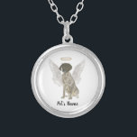 Collar Plateado Simpatía de punteros en Alemania blanca y en el hí<br><div class="desc">Hay algunos que traen una luz tan grande al mundo, que aun después de que se hayan ido, su luz permanece. Deje que un collar dulce le traiga consuelo a su corazón pesado mientras se toma un momento para recordar su amado hígado y su puntero de corcho blanco alemán. Para...</div>
