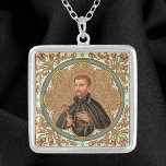 Collar Plateado St. Peter Claver (BK 058)<br><div class="desc">San Pedro Claver (1580-1654) era sacerdote y misionero jesuita español. En 1610, San Pedro se ofreció como voluntario para prestar servicios en el Nuevo Reino de Granada en las Américas, que abarcó a Panamá, Colombia y Venezuela, actualmente presentes. Allí trabajó durante cuarenta años en el ministerio de esclavos a su...</div>