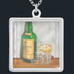 Collar Plateado Still Life with Scotch de Jennifer Goldberger<br><div class="desc">Dibuja su vaso a esta pintura realista de la vida de Jennifer Goldberger. Casi te imaginas acercándote a la pieza y tomándote un vaso. ¡Recibe tu copia hoy!</div>